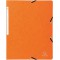 Exacompta - Ref. 5564E - 1 Chemise a  elastique sans rabat carte lustree 400gm² - format 24x32 cm - pour A4 - Orange