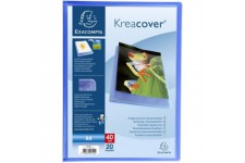 Exacompta - Ref. 5722E - 1 Protege-documents en polypropylene semi rigide Kreacover Chromaline 40 vues - Dimensions 2