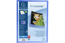 Lot de 10 : Exacompta 5742E Porte vues Krea cover chromaline couverture personalisable en prolypropylene semi rigide pochettes i
