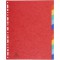 Exacompta - Ref. 7034E - Intercalaires en veritable carte lustree souple 225g/m2 FSC avec 12 onglets neutres - Format