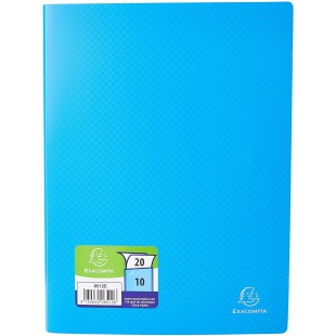 Exacompta 8512E Porte vues OPAK en polypropylene souple mat et opaque avec pochettes interieures legerement grainees 10 pochette