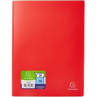 Exacompta 8515E Porte vues OPAK en polypropylene souple mat et opaque avec pochettes interieures legerement grainees 10 pochette