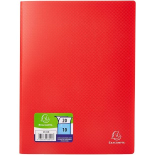 Exacompta 8515E Porte vues OPAK en polypropylene souple mat et opaque avec pochettes interieures legerement grainees 10 pochette