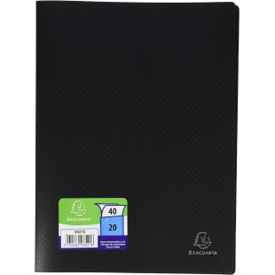 Exacompta 8521E Porte vues OPAK en polypropylene souple mat et opaque avec pochettes interieures legerement grainees