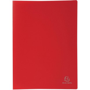 Exacompta - Ref. 8535E - 1 Protege-documents en polypropylene souple OPAK 60 vues / 30 pochettes grainees - A4 - Rouge