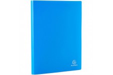 Exacompta - Ref. 8557E - 1 Protege-documents en polypropylene souple OPAK 100 vues / 50 pochettes grainees - A4 - Bleu clair