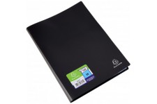 Exacompta - Ref. 8581E - 1 Protege-documents en polypropylene souple OPAK 160 vues / 80 pochettes grainees - A4 - Noir