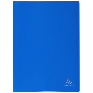 Exacompta - Ref. 8582E - 1 Protege-documents en polypropylene souple OPAK 160 vues / 80 pochettes grainees - A4 - bleu clair