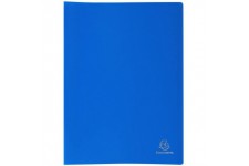 Exacompta - Ref. 8582E - 1 Protege-documents en polypropylene souple OPAK 160 vues / 80 pochettes grainees - A4 - bleu clair