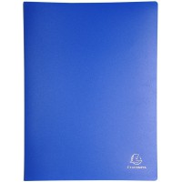 Lot de 8 : Exacompta 8880E Porte vues Opak en polypropylene mat et opaque avec pochettes interieures lisse haute transparence 80