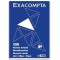 Exacompta 10203E Paquet 100 Fiches Bristol sous Film Blanc Quadrille 5 X 5 Non Perfore 125 X 200 mm