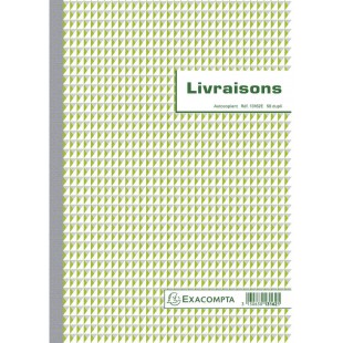 Exacompta 13162E Manifold Livraisons 29,7x21cm dupli autocopiants 50 feuillets