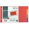 Exacompta Etui refermable de 100 fiches bristol 14,8 x 21 cm quadrillee 5 x 5 & Intercalaires pour fiches bristol en