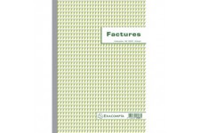 Exacompta - Ref. 13287AE - 1 manifold factures - format 21 x 29,7 cm - 50 feuillets numerotes dupli autocopiants- 1 o