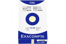 EXACOMPTA 13320B etui refermable de 100 fiches - bristol uni non perfore 74x105mm Jaune