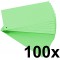 EXACOMPTA 13445B Paquet de 100 fiches intercalaires perforees 180g papier recycle Forever unies a l'italienne 10,5 