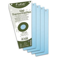 EXACOMPTA 13515E Paquet de 100 fiches intercalaires trapezoidales perforees 180g papier recycle Forever unies a l'it