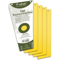 EXACOMPTA 13525E Paquet de 100 fiches intercalaires trapezoidales perforees 180g papier recycle Forever unies a l'it