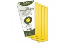 EXACOMPTA 13525E Paquet de 100 fiches intercalaires trapezoidales perforees 180g papier recycle Forever unies a l'it