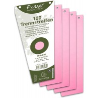 EXACOMPTA 13535E Paquet de 100 fiches intercalaires trapezoidales perforees 180g papier recycle Forever unies a  l'italienne 10,