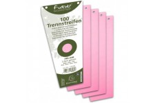 EXACOMPTA 13535E Paquet de 100 fiches intercalaires trapezoidales perforees 180g papier recycle Forever unies a  l'italienne 10,