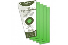 EXACOMPTA 13545E Paquet de 100 fiches intercalaires trapezoidales perforees 180g papier recycle Forever unies a l'it