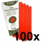 EXACOMPTA 13526E Paquet de 100 fiches intercalaires trapezoidales perforees 180g papier recycle Forever unies a  l'italienne 10,