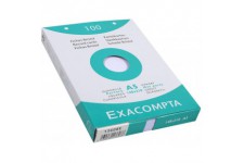 Exacompta 13608E Etui 100 Fiches Bristol Blanc 148 X 210 5 X 5 Perforee