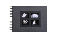 Exacompta - Ref. 16241E - Album Photos a  Spirales Passion noir- 150 photos - 50 Pages Noires - Format 32 x 22 cm - Album deco p