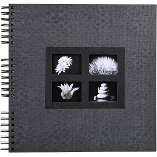 Exacompta - Ref. 16841E - Album Photos a  Spirales Passion noir - 360 photos - 60 Pages Noires - Format 32 x 32 cm - Album deco 