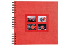 Exacompta - Ref. 16845E - Album Photos a  Spirales Passion rouge - 360 photos - 60 Pages Noires - Format 32 x 32 cm - Album deco
