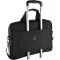 Exacompta - Ref. 17434E - Sacoche ordinateur Exactive 2 poches pour transport d'un PC taille maxi 15 pouces et d'une poche pour 