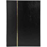 Exacompta - Ref. 21141E - 1 album de timbres classique - 32 pages noires - Dimensions exterieures : 17 x 22,5 cm - Couverture en