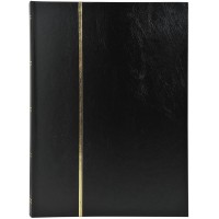 Exacompta - Ref. 21141E - 1 album de timbres classique - 32 pages noires - Dimensions exterieures : 17 x 22,5 cm - Couverture en