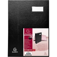 Exacompta 24181E Parapheur 18 Compartiments Couverture en Carton Plastifie Noir