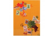 Exacompta - Ref. 25634E - 1 album de timbres GLOBE-TROTTER - 16 pages noires - Dimensions exterieures : 17 x 22,5 cm - Couvertur