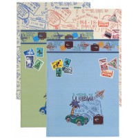 Exacompta - Ref. 25901E - KIT PHILATeLIE AIR MAIL "ma premiere collection de timbres": 1 album de timbres 1 pince 1 loupe 