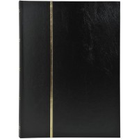 Exacompta - Ref. 26151E - 1 album de timbres classique - 48 pages noires - Dimensions exterieures : 22,5 x 30,5 cm - Couverture 