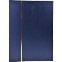 Exacompta - Ref. 26154E - 1 album de timbres classique - 48 pages noires - Dimensions exterieures : 22,5 x 30,5 cm - Couverture 