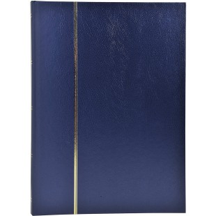 Exacompta - Ref. 26154E - 1 album de timbres classique - 48 pages noires - Dimensions exterieures : 22,5 x 30,5 cm - Couverture 