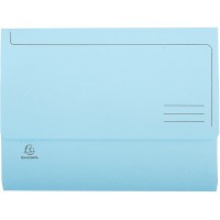 Lot de 50 : Exacompta - Ref. 46772E - chemises Poche avec soufflet de 32 mm SUPER 210 g/m² - couleurs pastel - chemises certifi