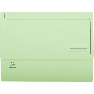 Lot de 50 : Exacompta - Ref. 46773E - chemises Poche avec soufflet de 32 mm SUPER 210 g/m² - couleurs pastel - chemises certifi