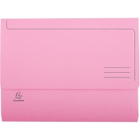 Lot de 50 : Exacompta - Ref. 46778E - chemises Poche avec soufflet de 32 mm SUPER 210 g/m² - couleurs pastel - chemises certifi