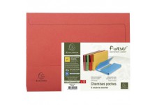 Exacompta - Ref. 46970E - Paquet de 10 chemises Poche avec soufflet de 32 mm Forever® 290 g/m² - chemises 100% recyclees et cert