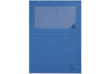 Exacompta - Ref. 50102E - Paquet de 100 chemises a  fenetre sans plastique Forever® 120 g/m² - couleurs vives - 100% recyclees e