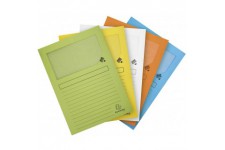 Exacompta - Ref. 50260E - Paquet de 25 chemises a  fenetre sans plastique Forever® 120 g/m² - couleurs pastel - 100% recyclees e