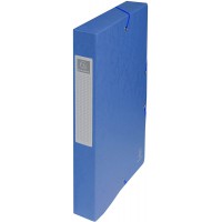 Exacompta - Ref. 50402E - Boite de classement a  elastiques Exabox - Dos 40mm - Format 25x33cm pour documents A4 - Carte lustree