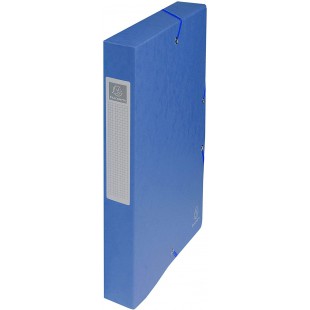 Exacompta - Ref. 50402E - Boite de classement a  elastiques Exabox - Dos 40mm - Format 25x33cm pour documents A4 - Carte lustree