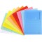 Exacompta - Ref. 50450E - Paquet de 10 chemises a  fenetre sans plastique SUPER 160 g/m² - couleurs pastel - chemises certifiees