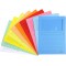 Exacompta - Ref. 50450E - Paquet de 10 chemises a  fenetre sans plastique SUPER 160 g/m² - couleurs pastel - chemises certifiees